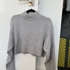 Gray Turtleneck Sweater